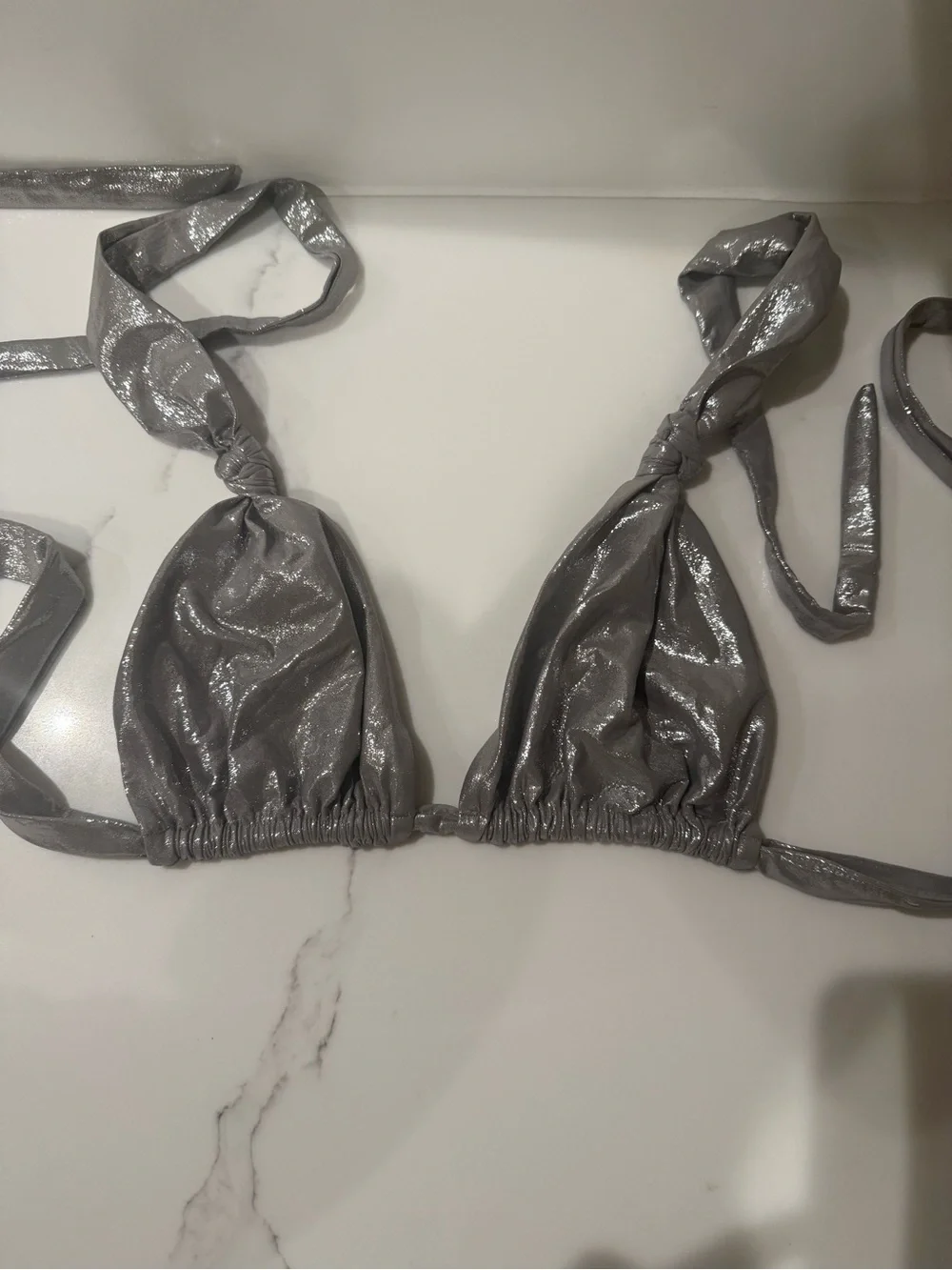 SKIMS liquid shine Bikini Top XL/2X